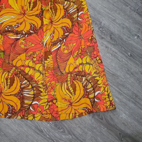 Honolulu Originals Vintage Floral Hawaiian Dress M - Picture 3 of 8